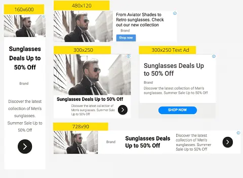 Display advertising services